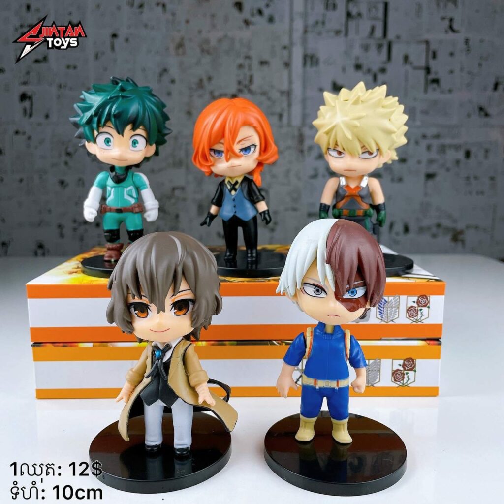 My Hero Academia Chibi Set - JINTAN Toys & Coffee, Anime, Kampot, Cambodia