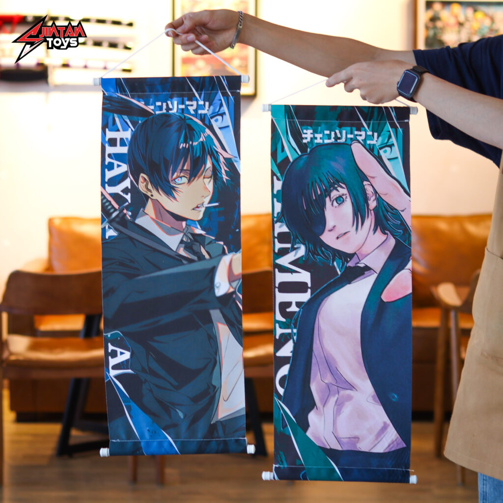 Anime Scroll Poster Chainsaw Man JINTAN Toys & Coffee, Anime, Kampot, Cambodia