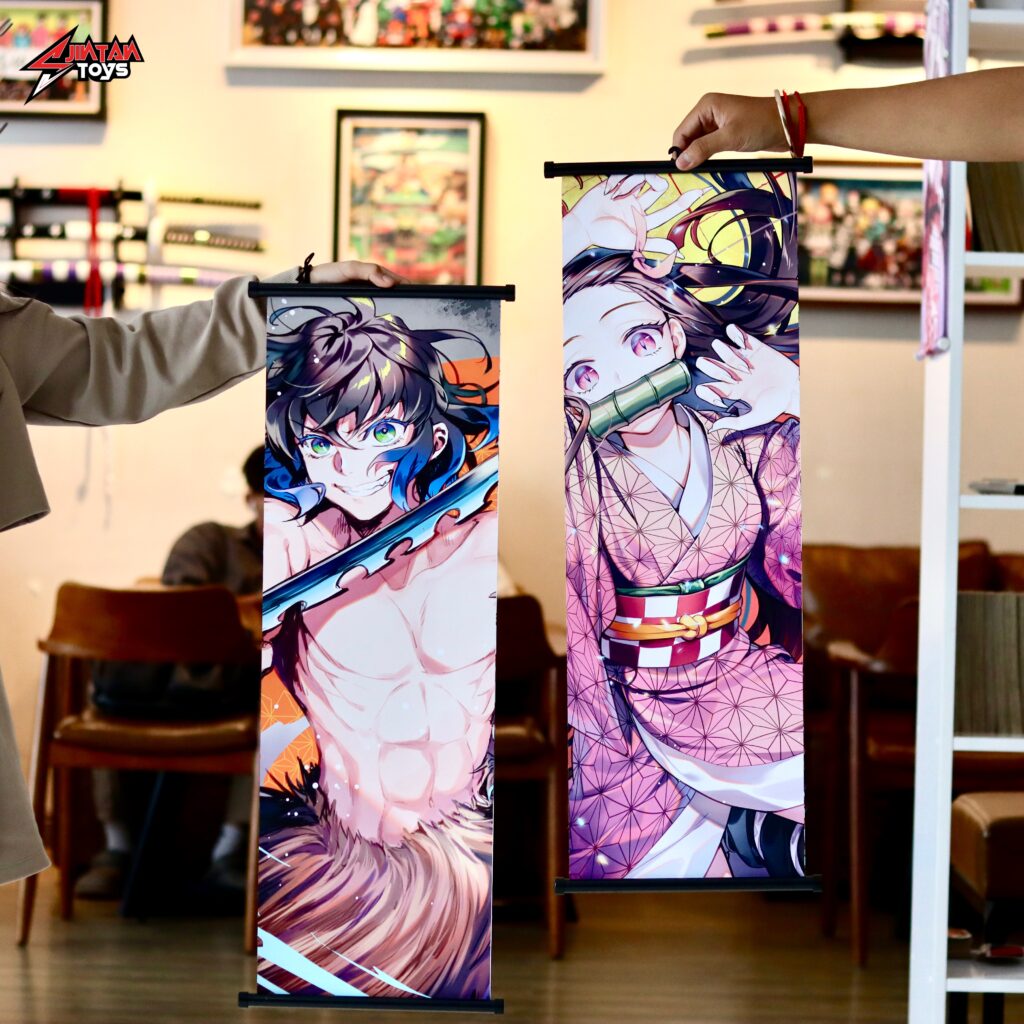 Anime Scroll Poster Demon Slayer JINTAN Toys & Coffee, Anime, Kampot, Cambodia