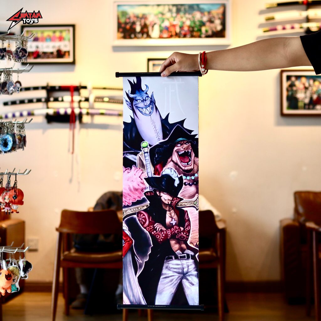 Anime Scroll Poster One Piece JINTAN Toys & Coffee, Anime, Kampot, Cambodia