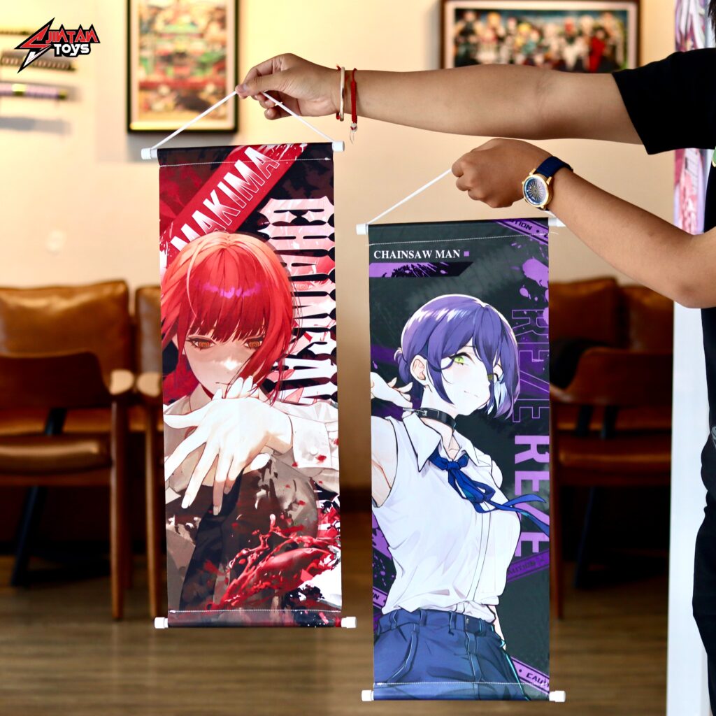 Anime Scroll Poster Chainsaw Man JINTAN Toys & Coffee, Anime, Kampot, Cambodia